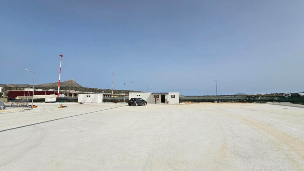 Reinforcement mat for tank slab prior to concrete pour #4