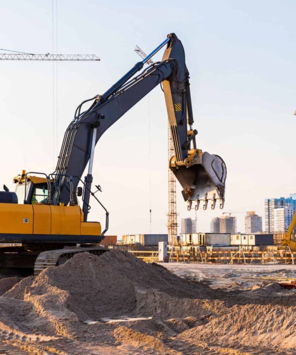 Civil engineering excavator